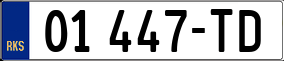 Trailer License Plate